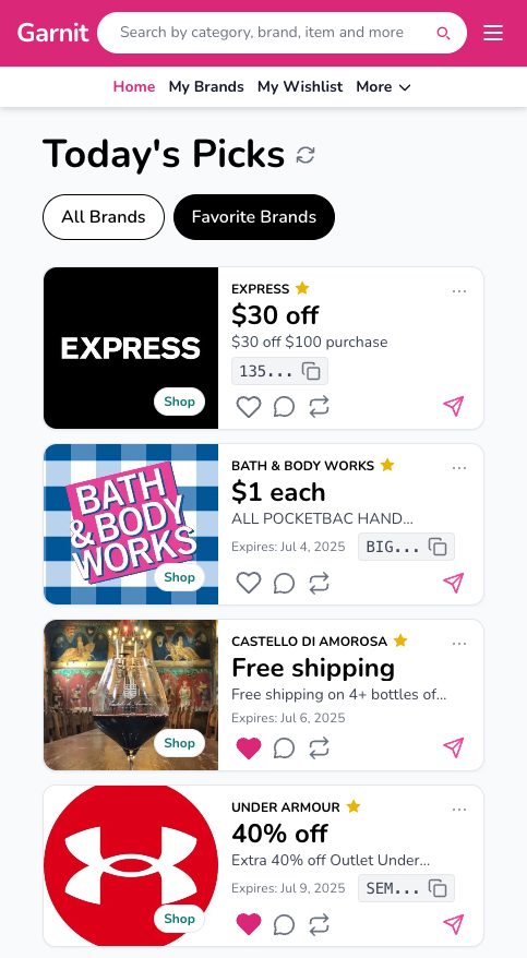 Garnit Dashboard Preview